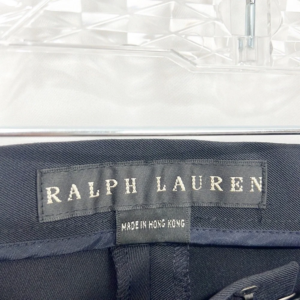 Ralph Lauren Black Label Straight Leg Dress Pants Navy Blue size 10